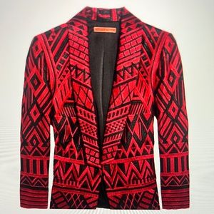 Alice + Olivia | Christian Embroidered Silk Blazer